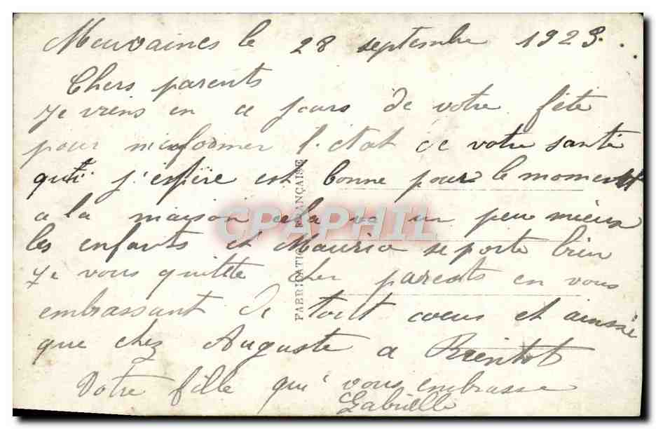 CPA Fantaisie Fleurs  — Verso