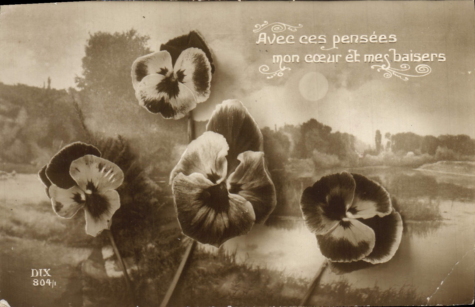 CPA Fantaisie Fleurs 