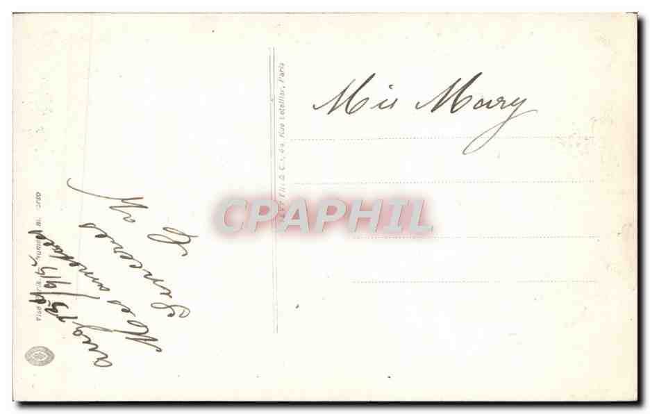 CPA Fantaisie Fleurs  — Verso