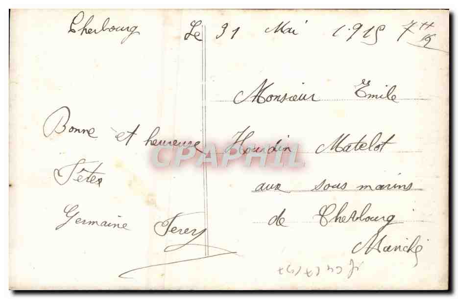 CPA Fantaisie Fleurs  — Rückseite