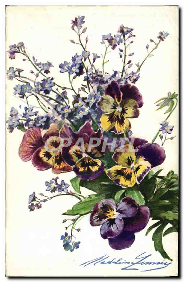 CPA Fantaisie Fleurs 