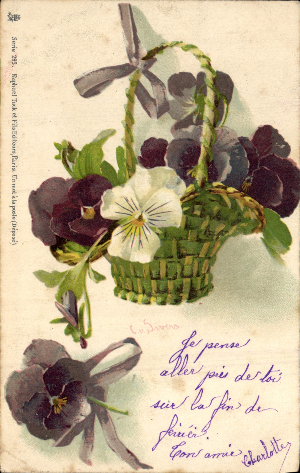 CPA Fantaisie Fleurs 