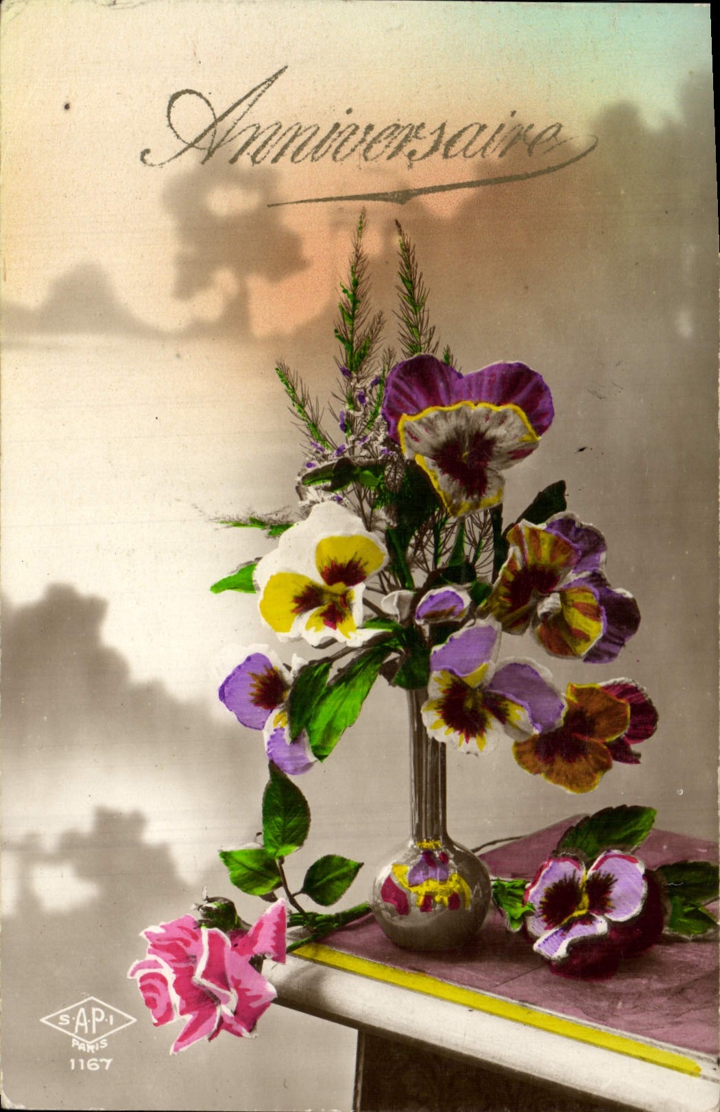 CPA Fantaisie Fleurs 