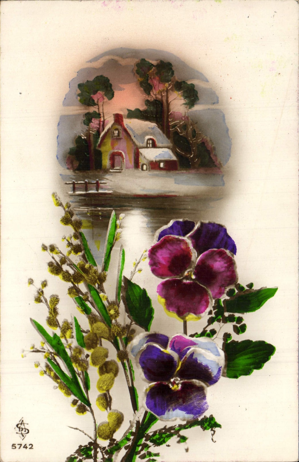 CPA Fantaisie Fleurs 