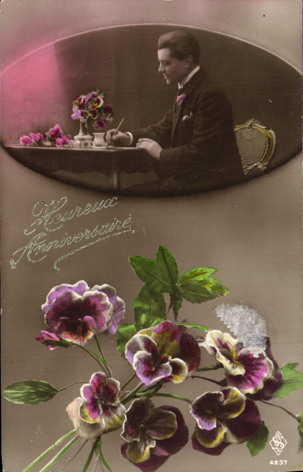 CPA Fantaisie Fleurs 