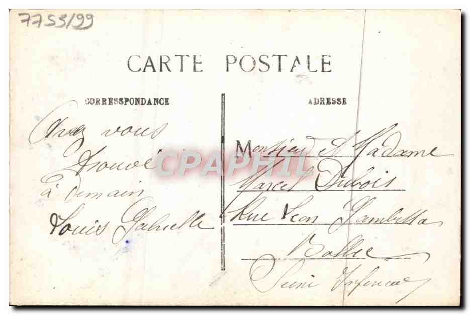 CPA Fantaisie Fleurs Enfants — Rückseite