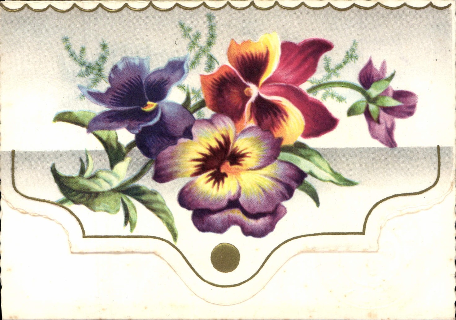 CPA Fantaisie Fleurs 