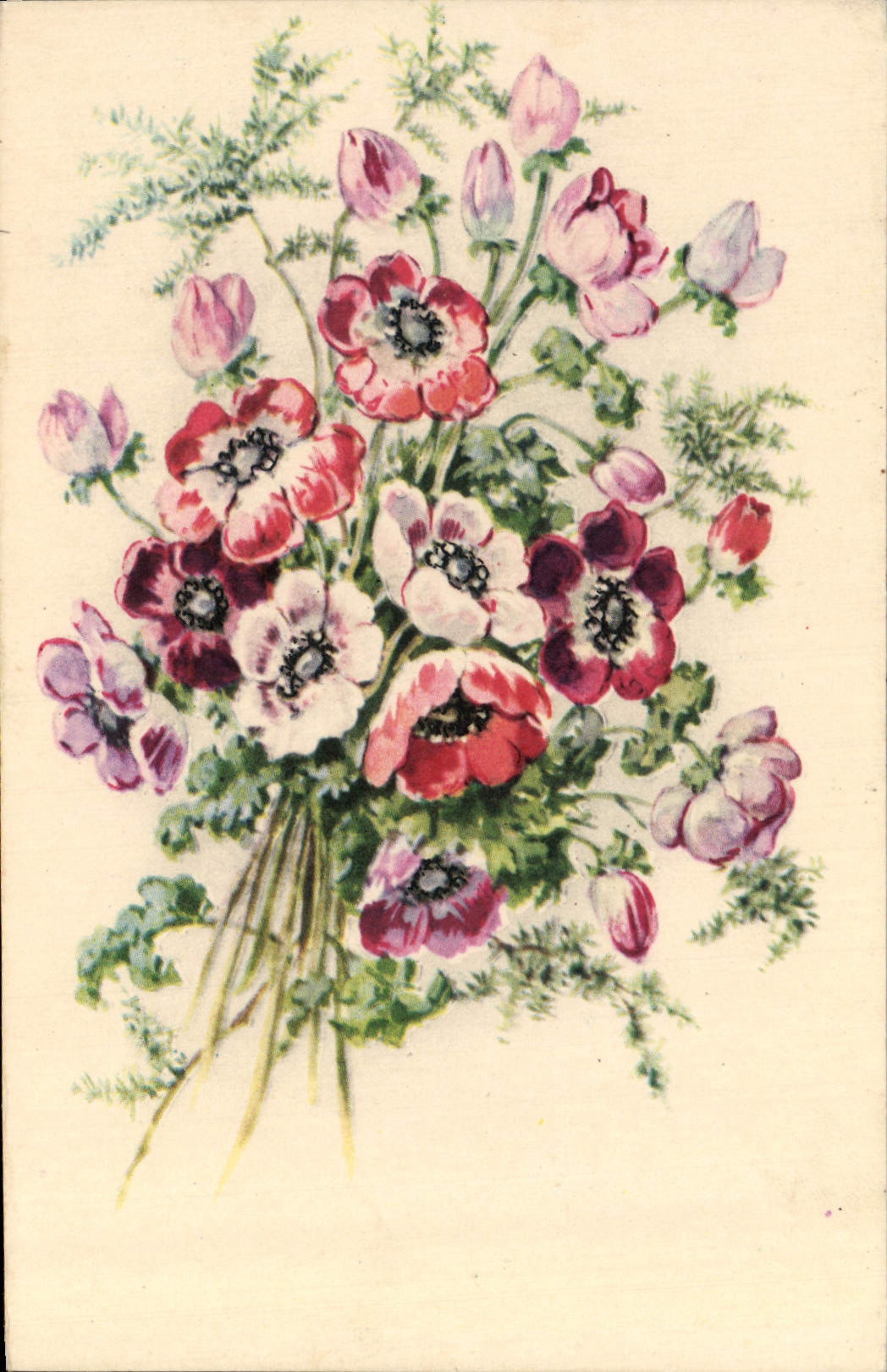 CPA Fantaisie Fleurs 
