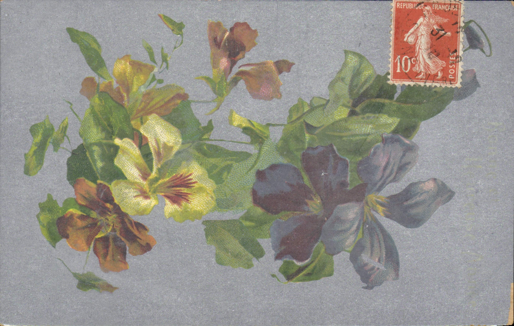 CPA Fantaisie Fleurs 