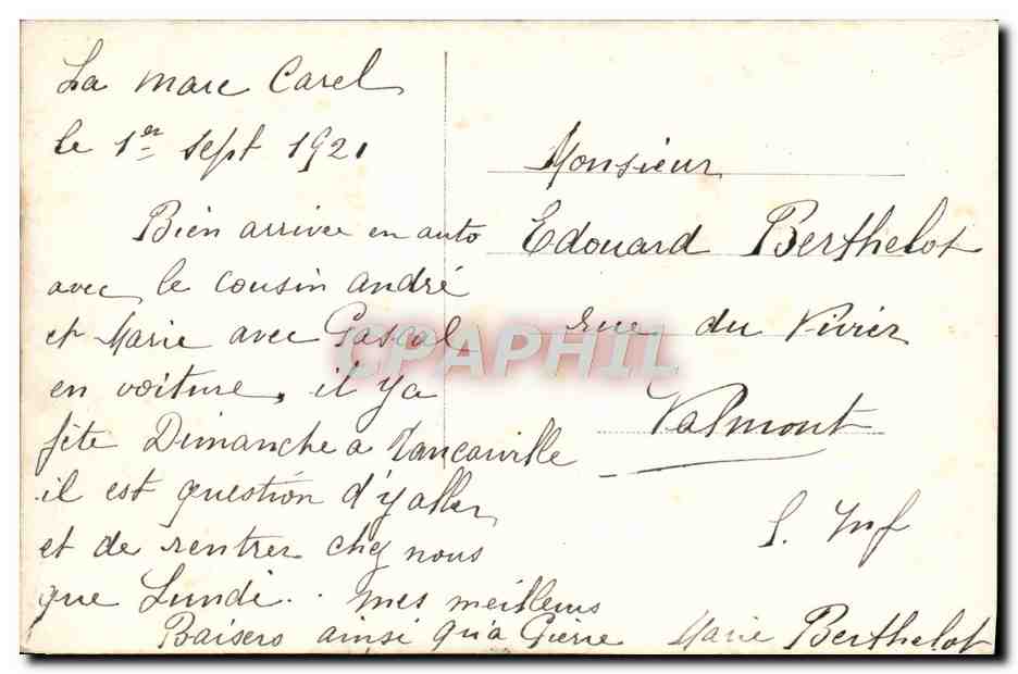 CPA Fantaisie Fleurs  — Verso