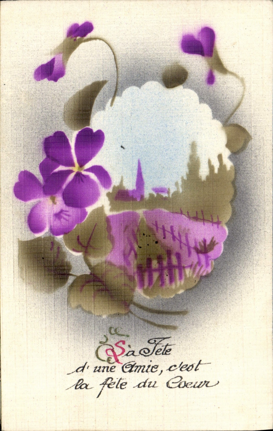 CPA Fantaisie Fleurs 