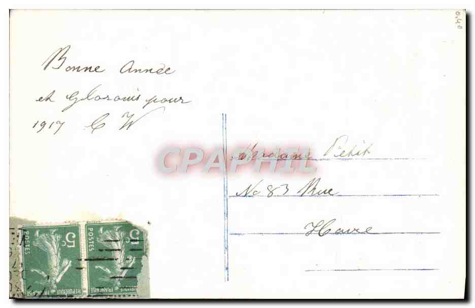 CPA Fantaisie Fleurs  — Verso