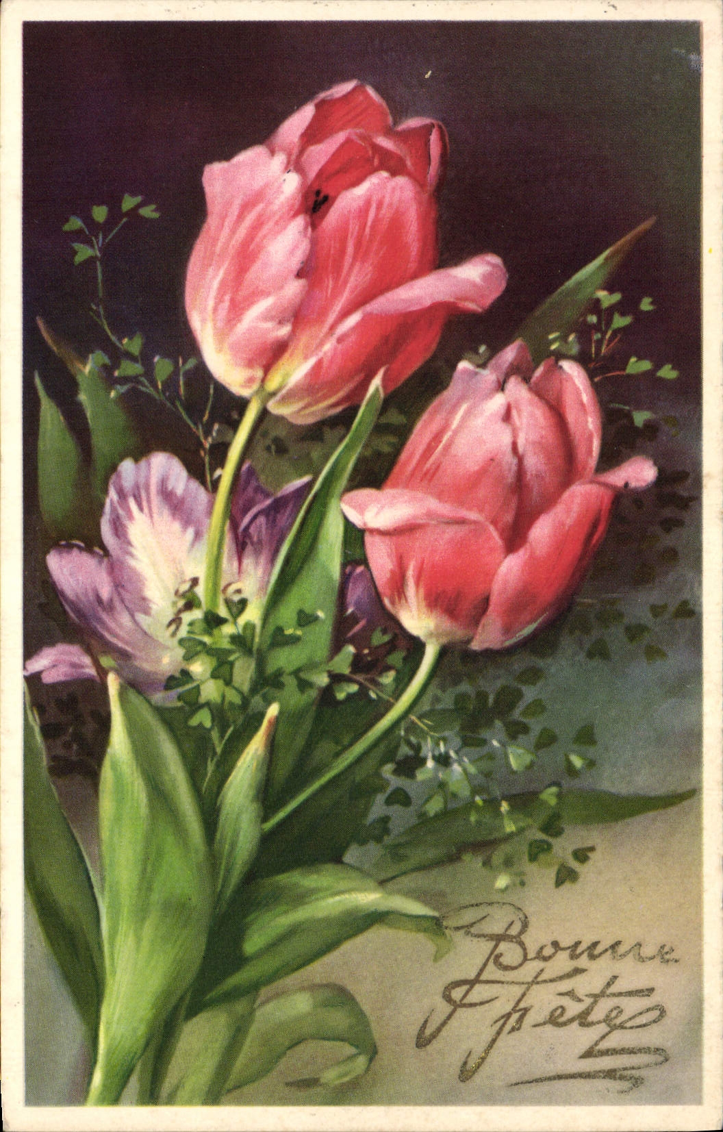 CPA Fantaisie Fleurs 