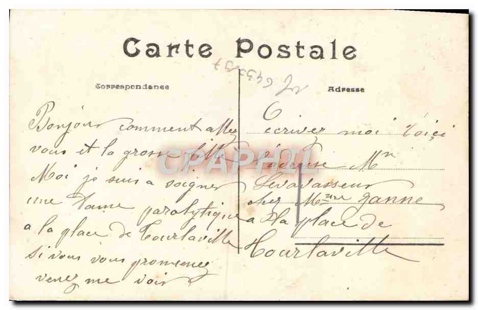 CPA Fantaisie Fleurs  — Rückseite