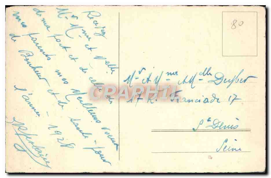 CPA Fantaisie Fleurs  — Verso