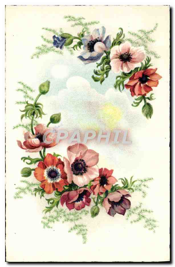 CPA Fantaisie Fleurs 