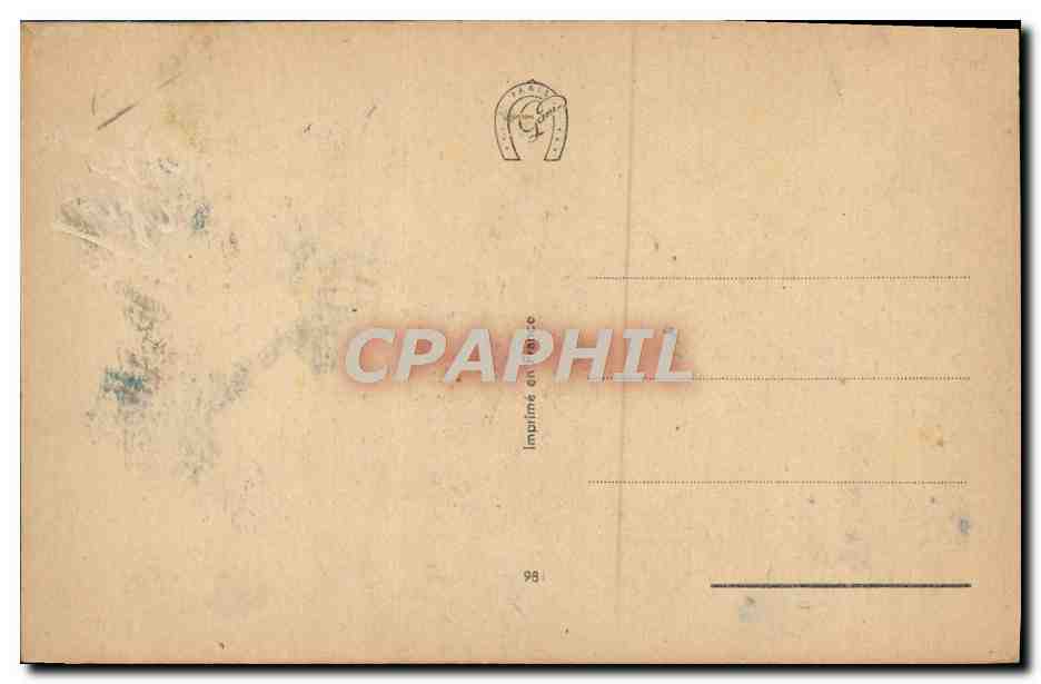 CPA Fantaisie Fleurs  — Verso