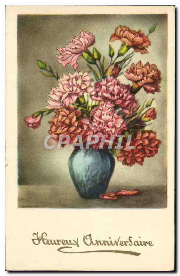 CPA Fantaisie Fleurs 