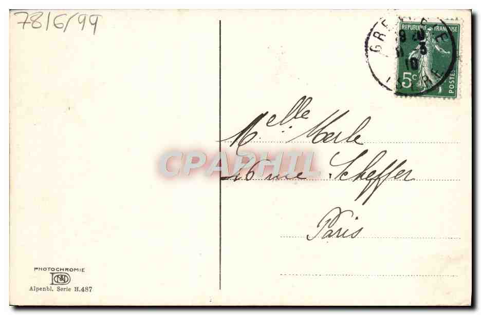 CPA Fantaisie Fleurs  — Verso