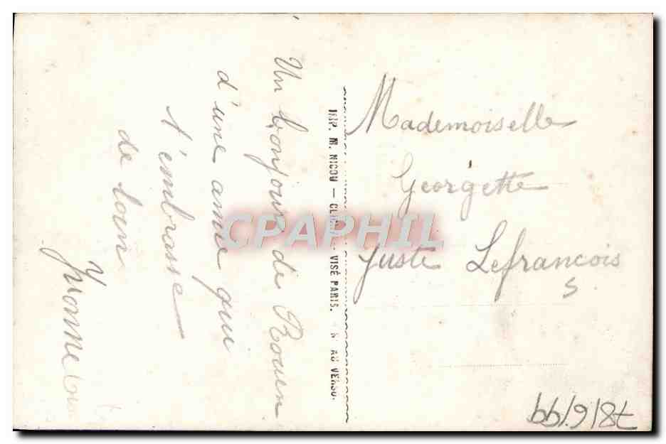 CPA Fantaisie Fleurs  — Rückseite
