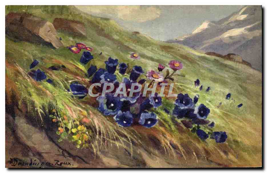 CPA Fantaisie Fleurs 