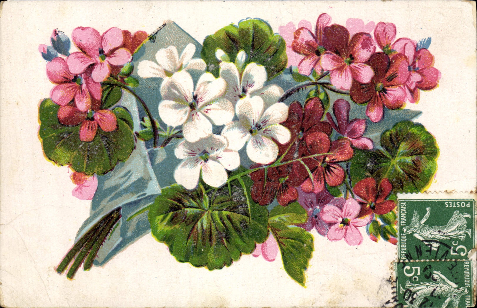 CPA Fantaisie Fleurs 