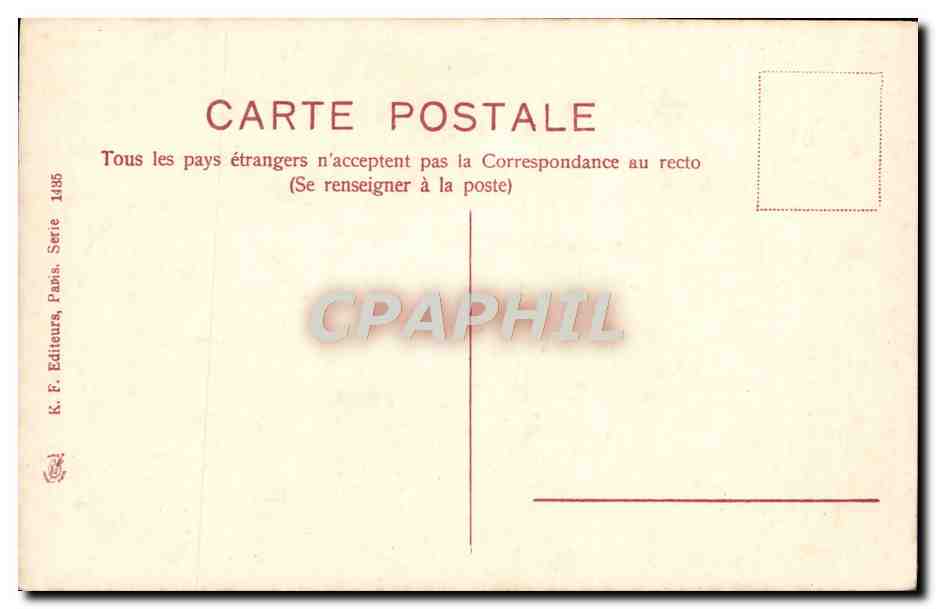 CPA Fantaisie Fleurs  — Rückseite