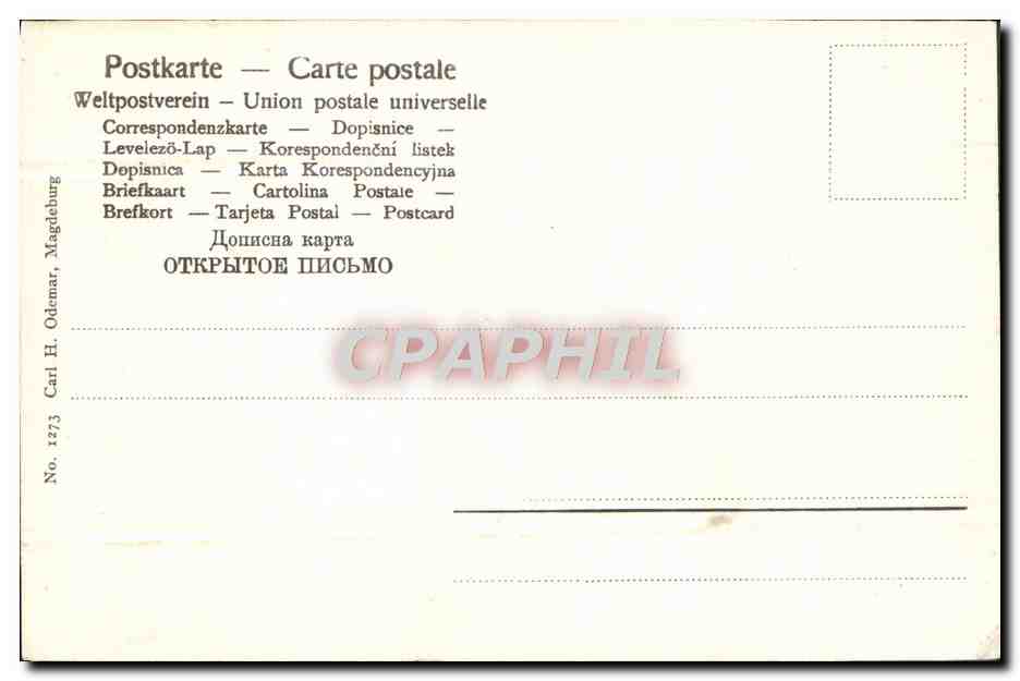CPA Fantaisie Fleurs  — Verso