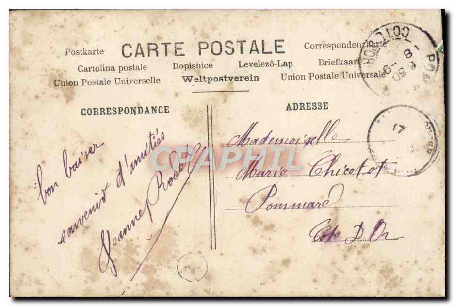 CPA Fantaisie Fleurs  — Rückseite