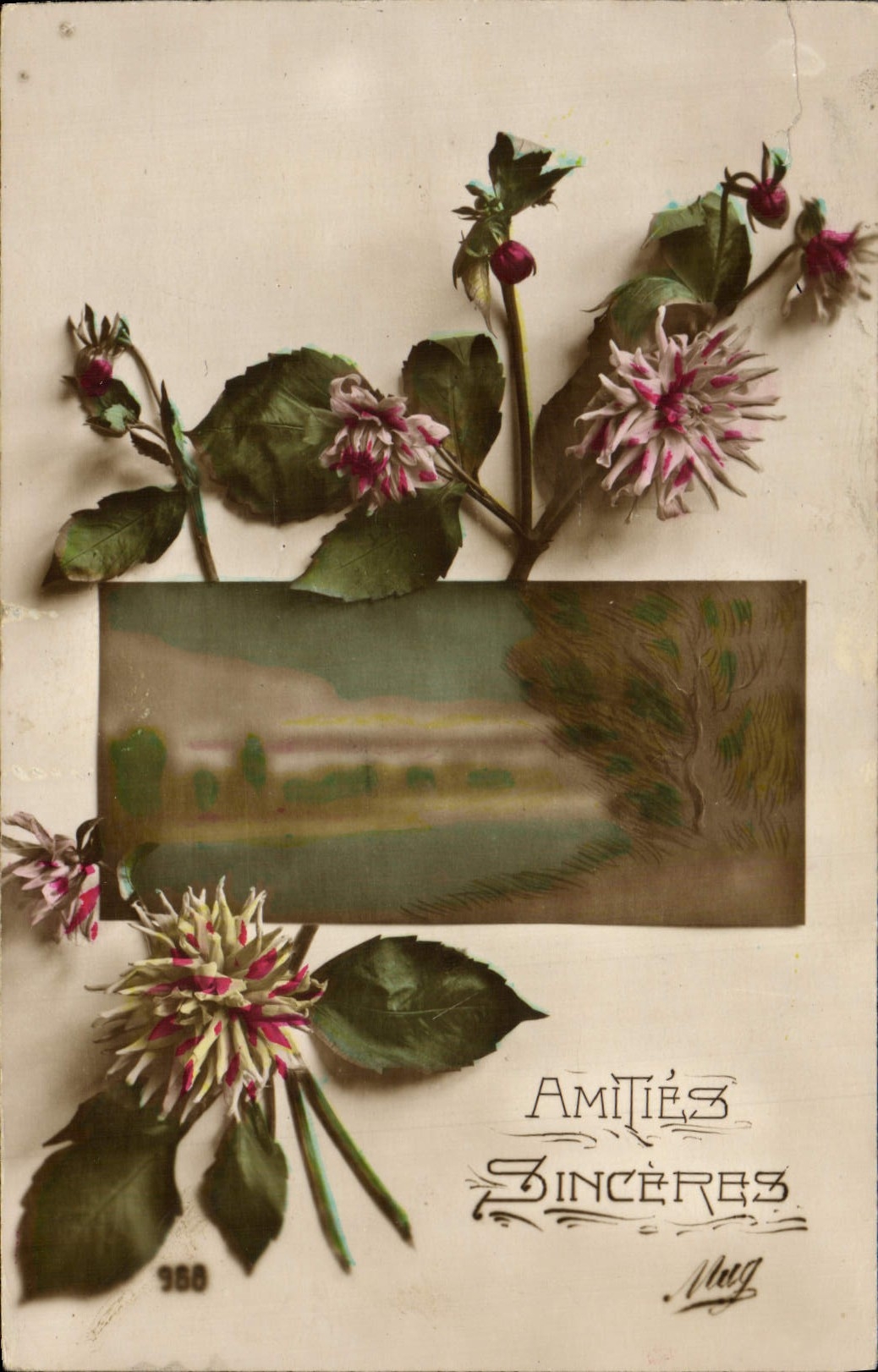 CPA Fantaisie Fleurs 