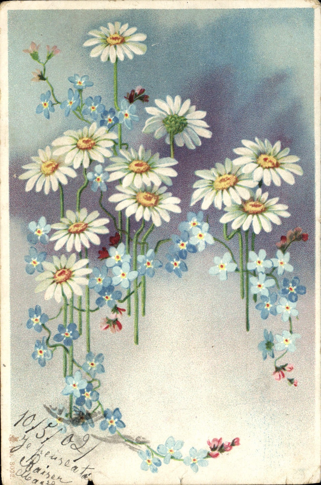CPA Fantaisie Fleurs 