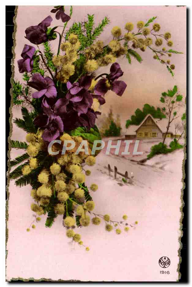 CPA Fantaisie Fleurs 