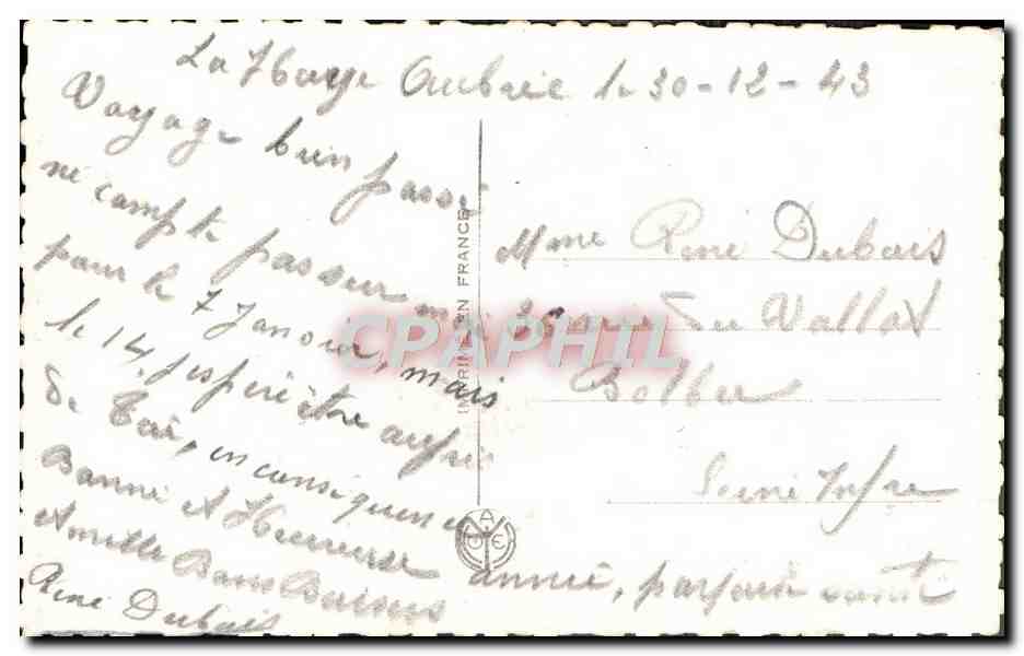 CPA Fantaisie Fleurs  — Verso