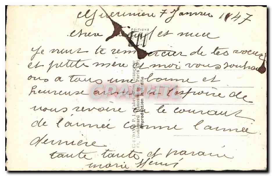 CPA Fantaisie Fleurs  — Verso