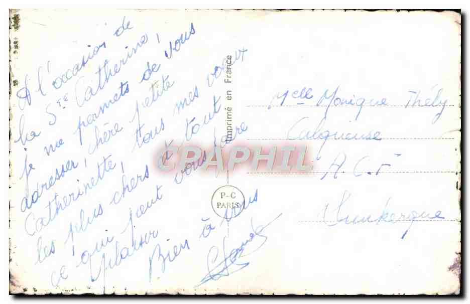 CPA Fantaisie Fleurs Femme  — Verso