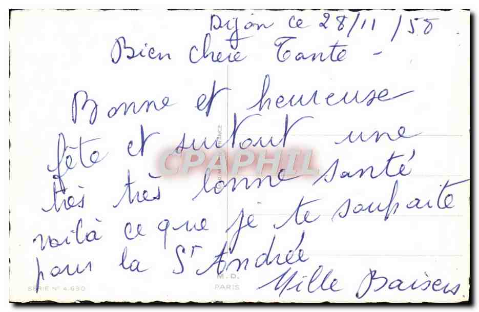 CPA Fantaisie Fleurs  — Rückseite
