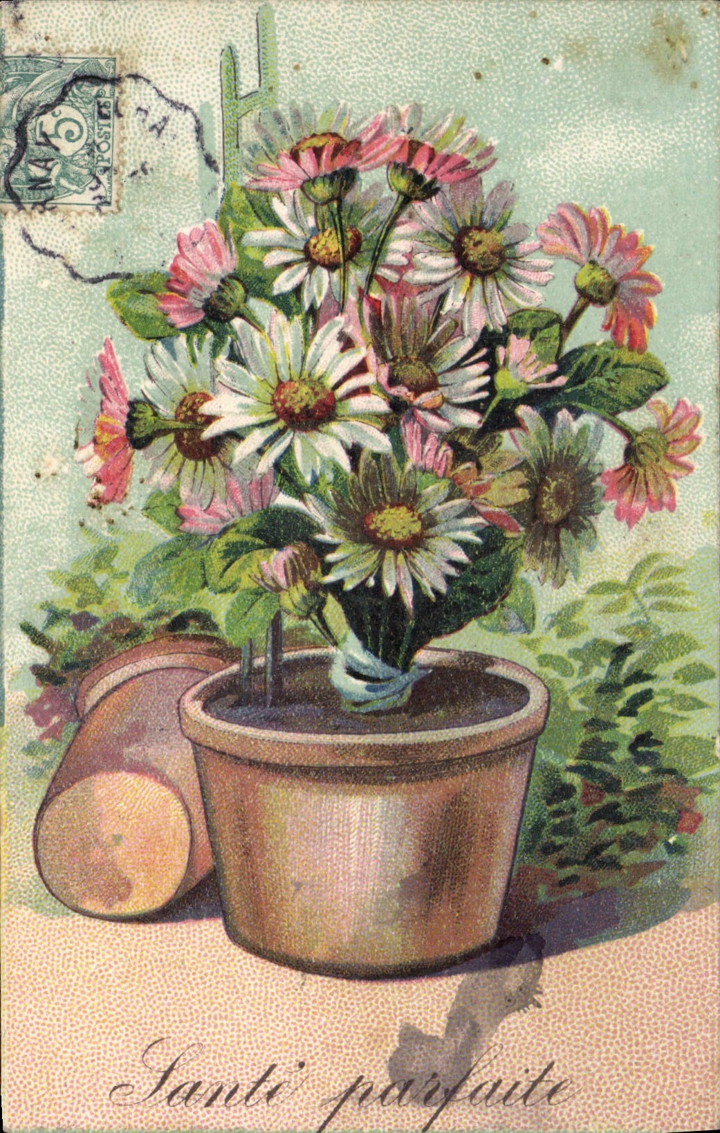 CPA Fantaisie Fleurs 