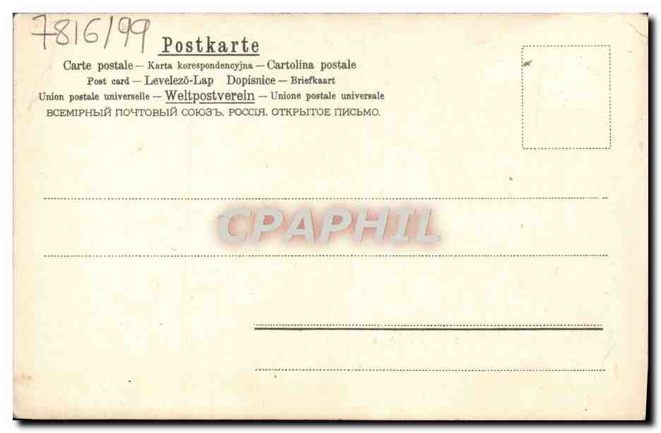CPA Fantaisie Fleurs Colombes — Rückseite