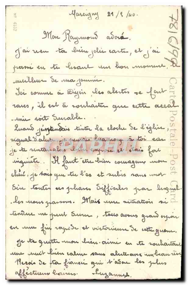 CPA Fantaisie Fleurs  — Verso