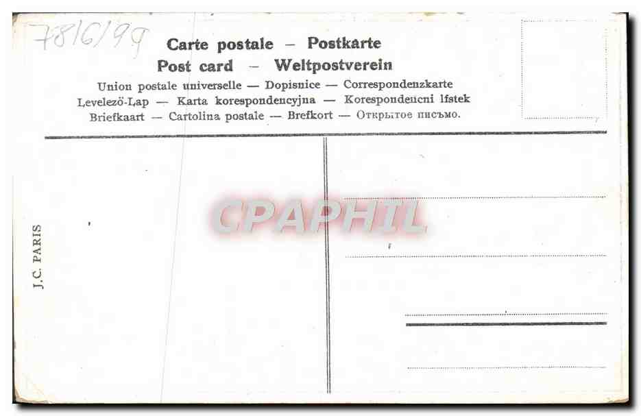 CPA Fantaisie Fleurs Colombe — Verso