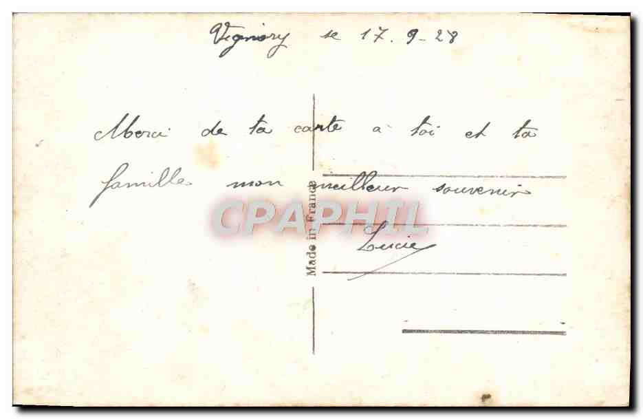 CPA Fantaisie Fleurs Hirondelles — Rückseite