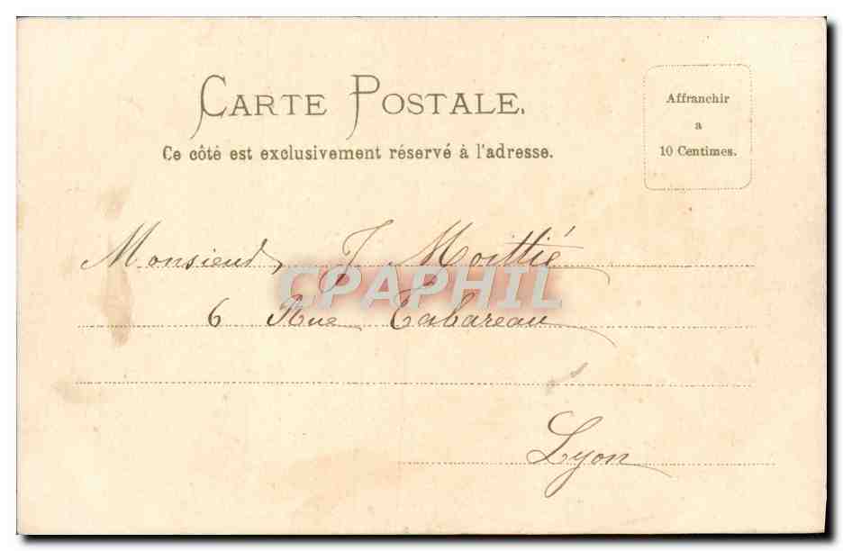 CPA Fantaisie Fleurs  — Back