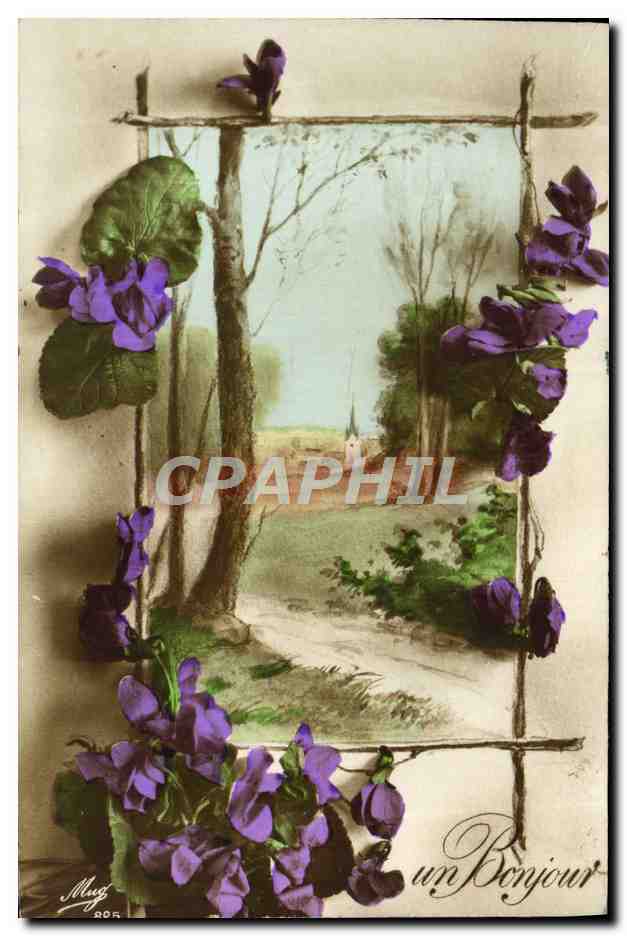 CPA Fantaisie Fleurs 