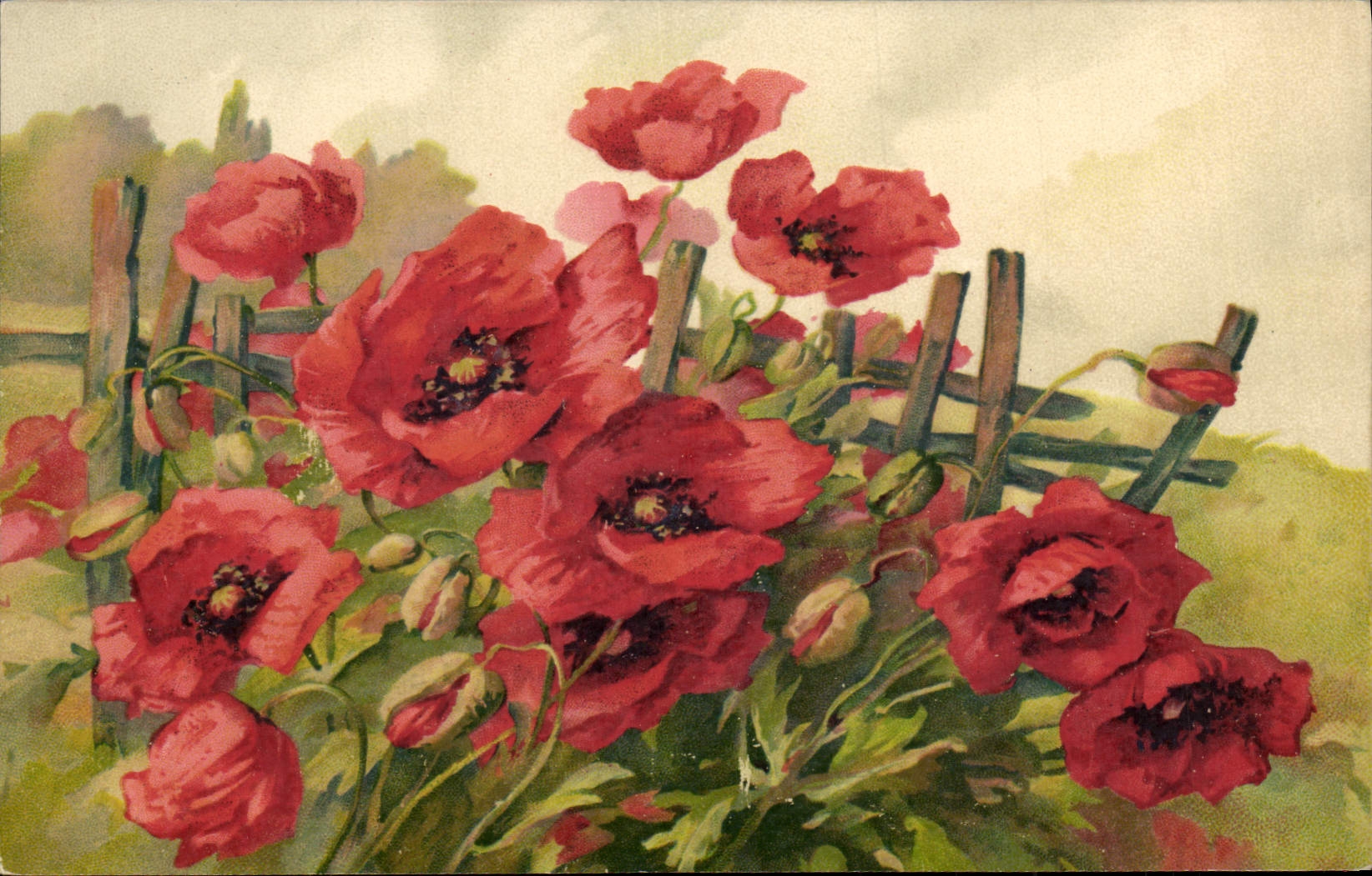 CPA Fantaisie Fleurs 