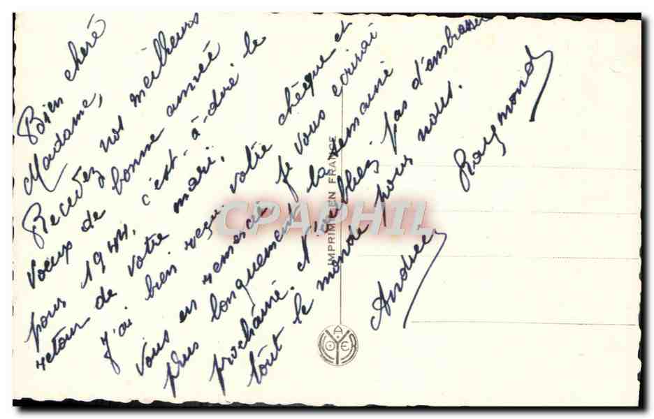 CPA Fantaisie Fleurs  — Verso