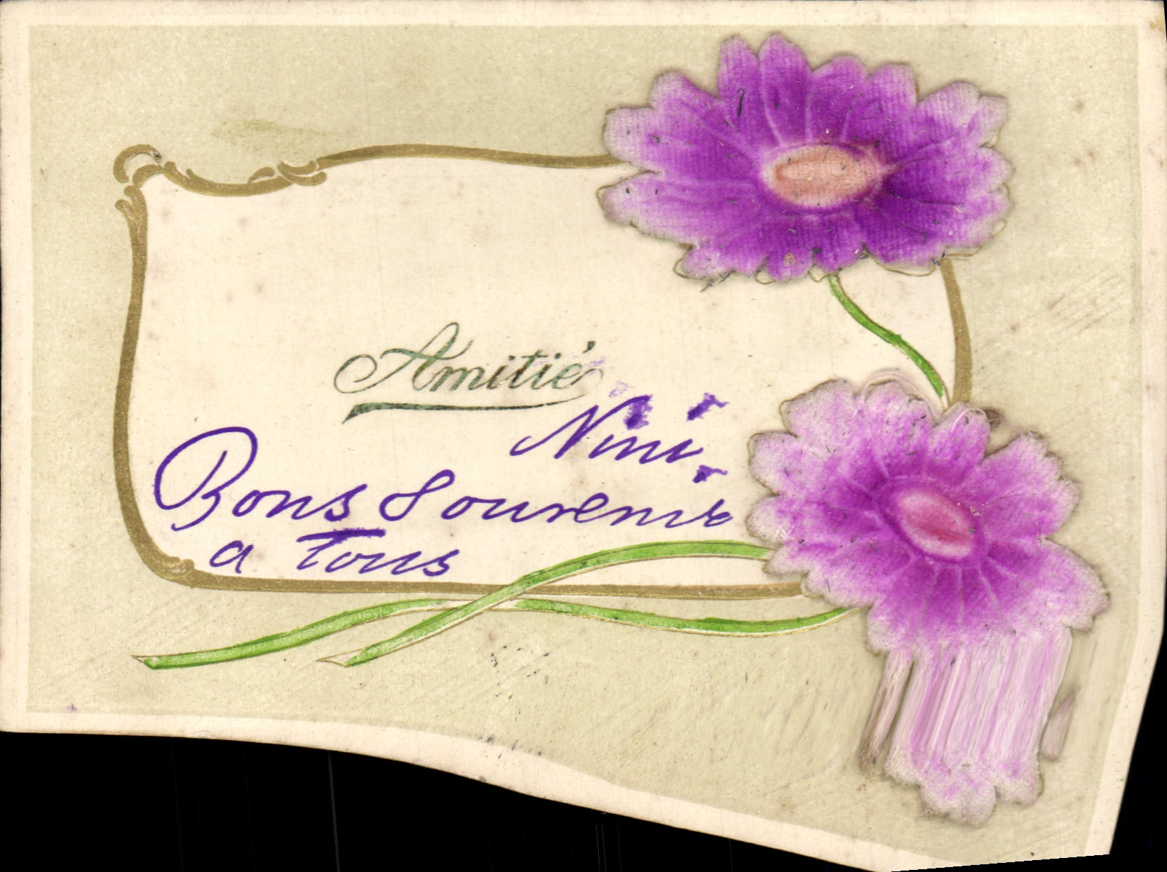 CPA Fantaisie Fleurs 