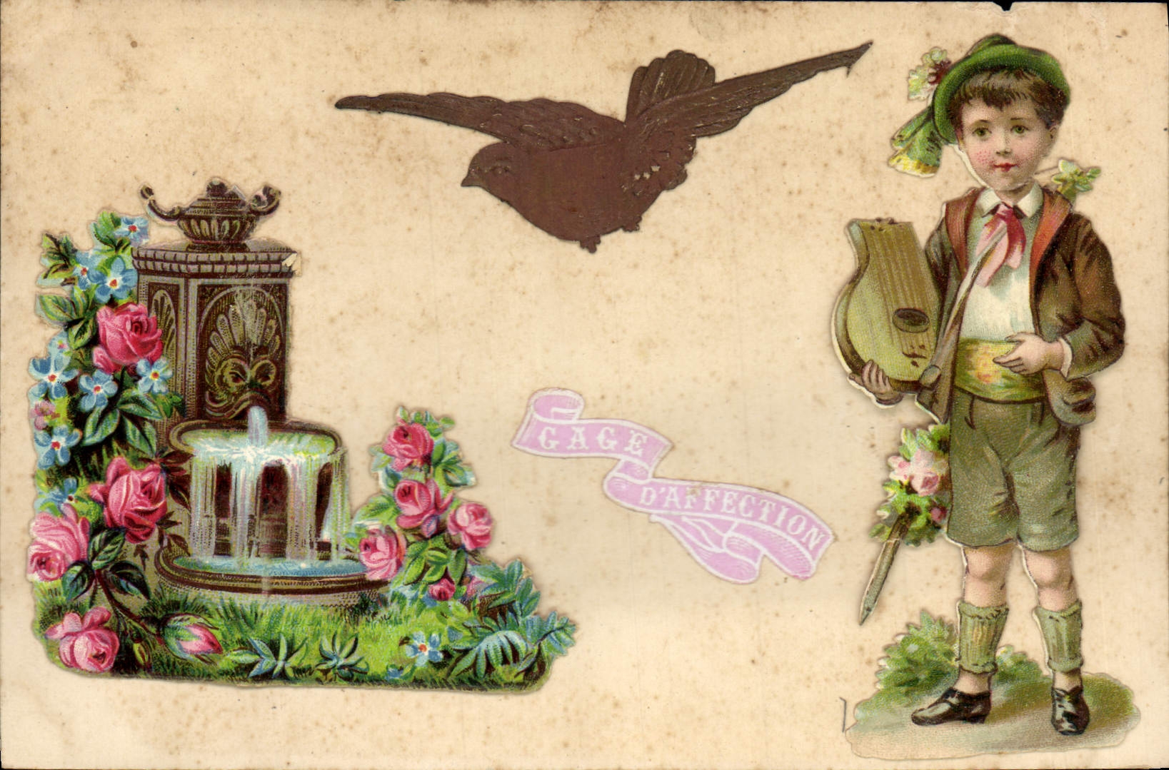 CPA Fantaisie Fleurs Enfant