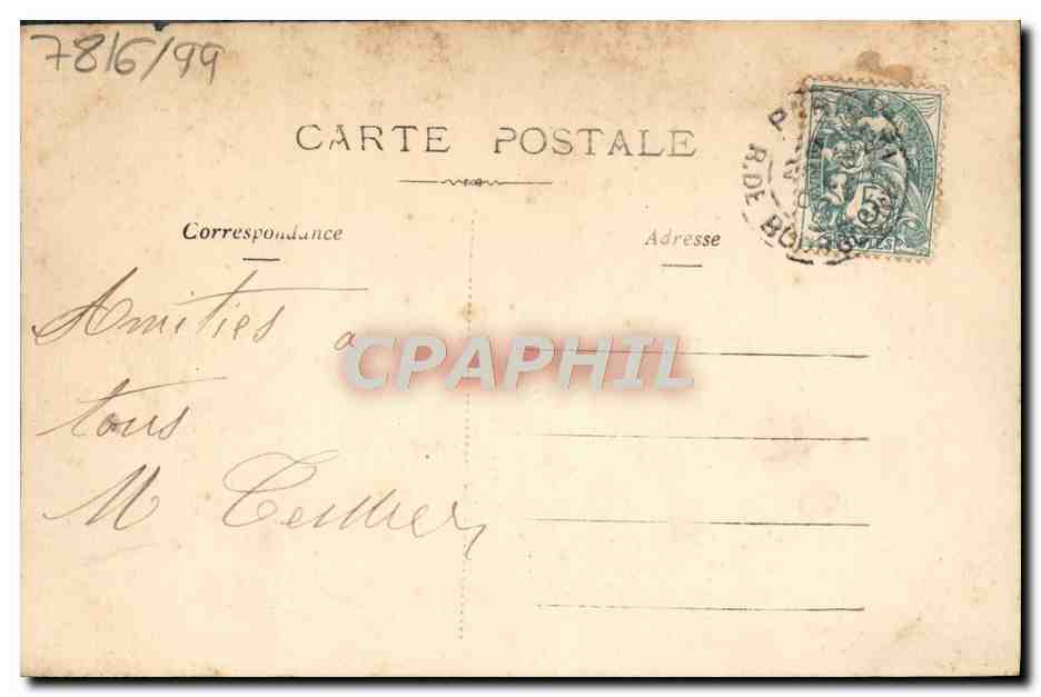 CPA Fantaisie Fleurs Enfant — Rückseite