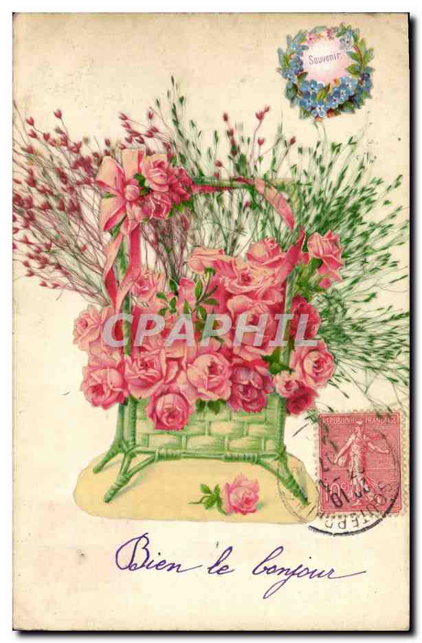 CPA Fantaisie Fleurs 