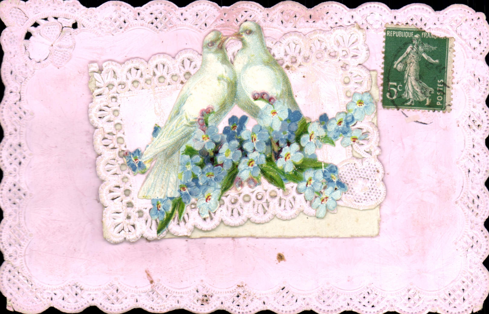 CPA Brodee Fantaisie Fleurs Colombes